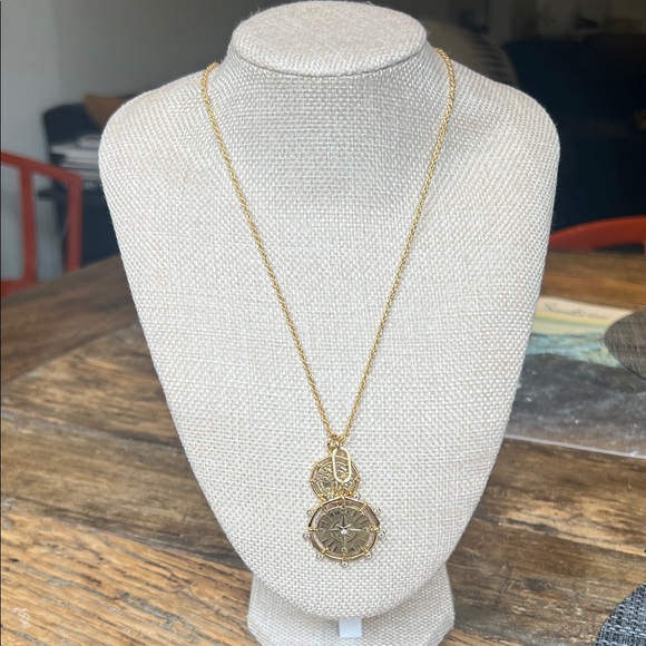 Mignonne Gavigan Gold Compass “Tessa Coin” Pendant Necklace - Picture 1 of 6